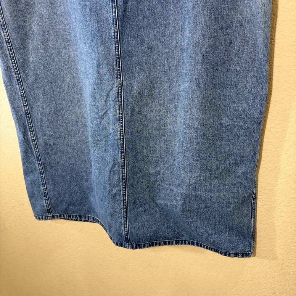 Vtg Lauren Jeans Co. Ralph Lauren High Waist Denim Skirt Sz 18W Biker Grunge - Picture 3 of 11